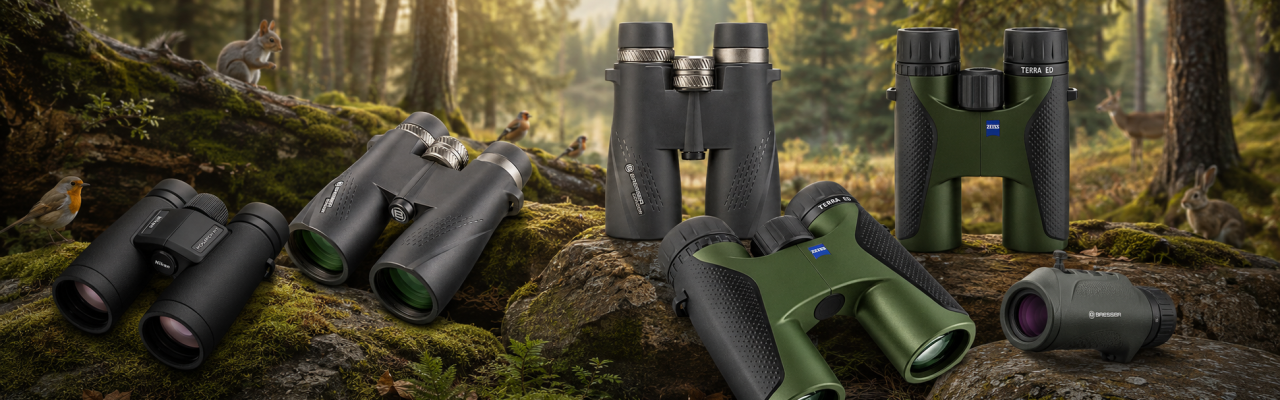 Binocular and monocular banner